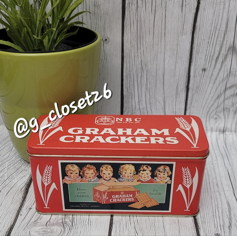 Vintage NBC Graham Crackers Tin, Limited Edition, Empty